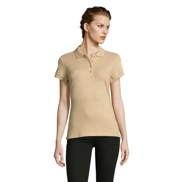 PEOPLE PEOPLE-WOMEN POLO-210g Sand