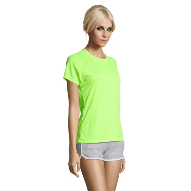 SPORTY WOMEN TSHIRT-140g Neon yellow