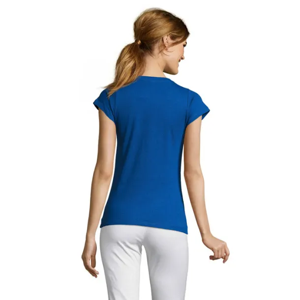 MOON WOMEN TSHIRT-150g Royal blue