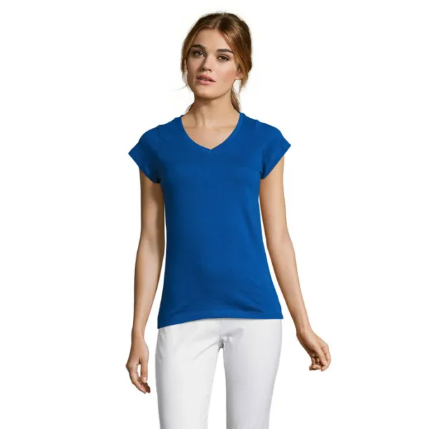 MOON WOMEN TSHIRT-150g Royal blue