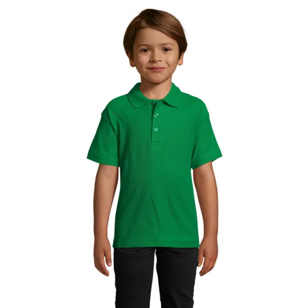SUMMER II KIDS Dječja Polo Pique majica - 170g Kelly zelena