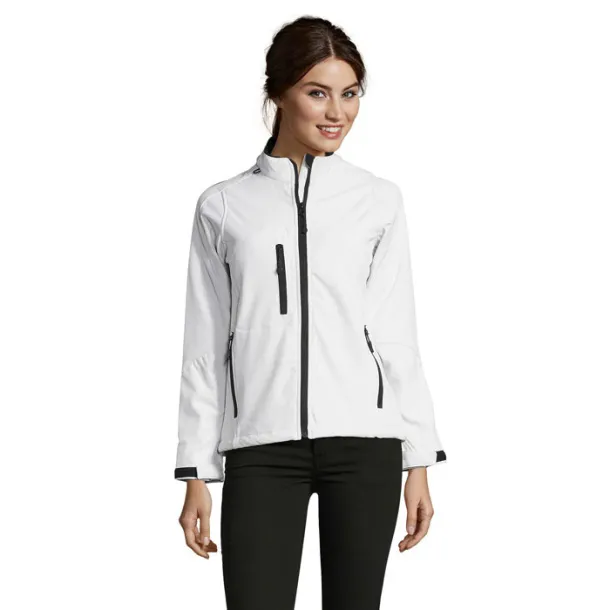ROXY ženska softshell jakna - 340g Bijela