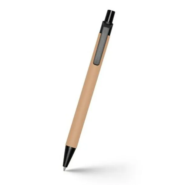  Recycled cardboard ball pen Crna