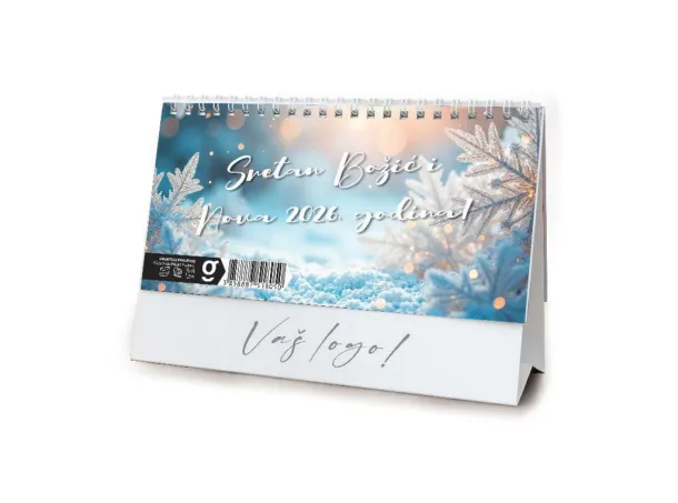  "POSLOVNI SIVO - PLAVI" 13 sheets, format: 20,5x14,5 cm, desk calendar, envelope, P/50 Color