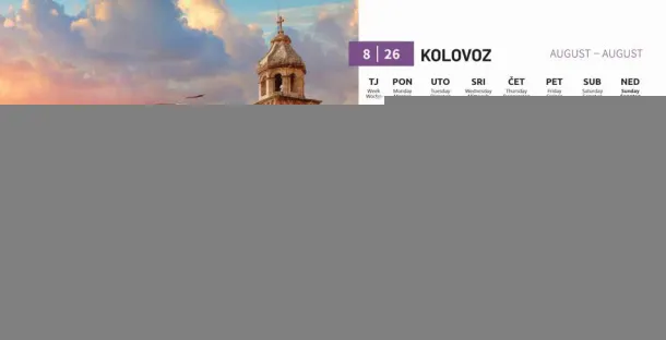  "BISERI SVIJETA" 13 sheets, format: 20,5x14,5 cm, desk calendar, envelope, P/50 Color