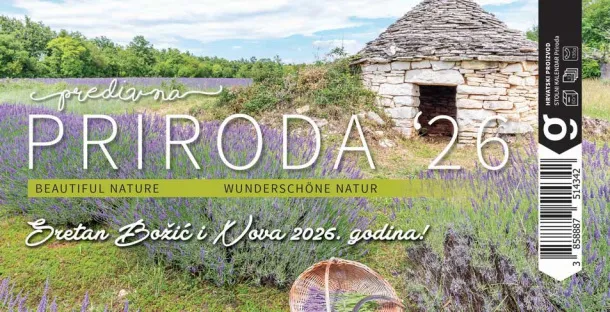  "PRIRODA" 13 sheets, format: 20,5x14,5 cm, desk calendar, envelope, P/50 Color