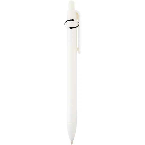 Fidget recycled plastic ballpoint pen (black ink) White