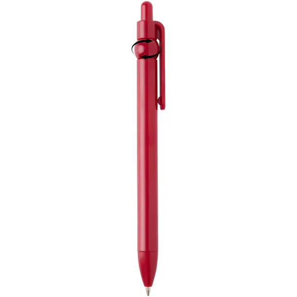 Fidget recycled plastic ballpoint pen (black ink) Red