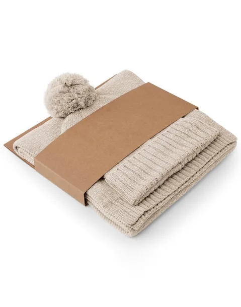  Knitted Scarf and Beanie Gift Set - Beechfield