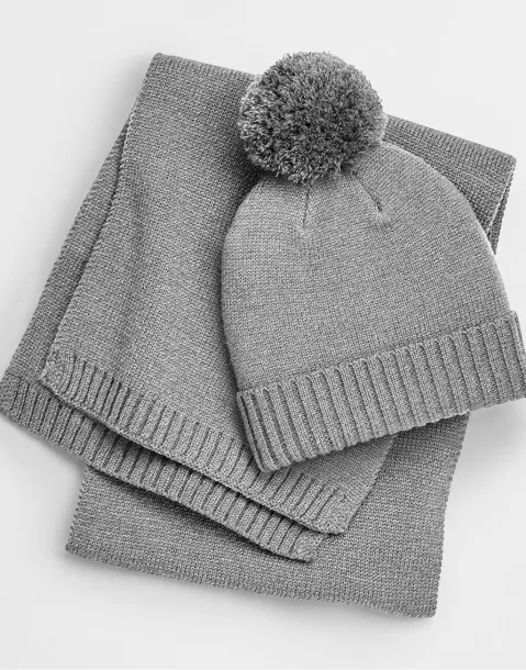  Knitted Scarf and Beanie Gift Set - Beechfield