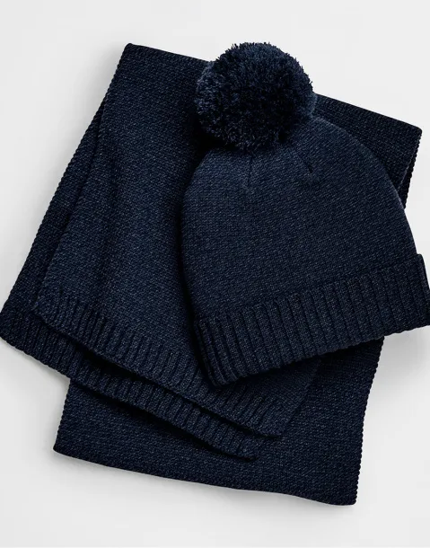  Knitted Scarf and Beanie Gift Set - Beechfield