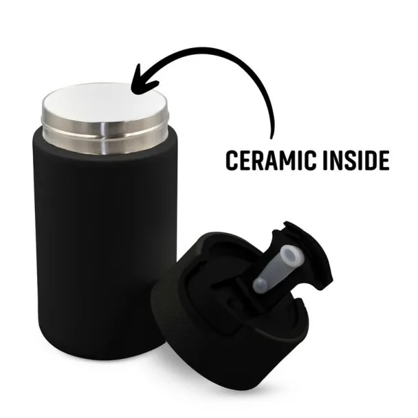 AIR GIFTS NABILA Thermo mug 400 ml with ceramics Crna