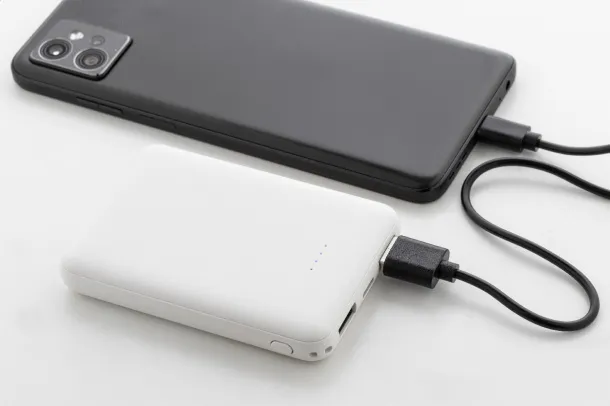Rabobank Slim rABS prijenosna baterija, 5 000 mAh Bijela