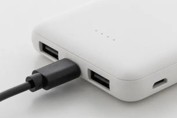 Rabobank Slim rABS prijenosna baterija, 5 000 mAh Bijela