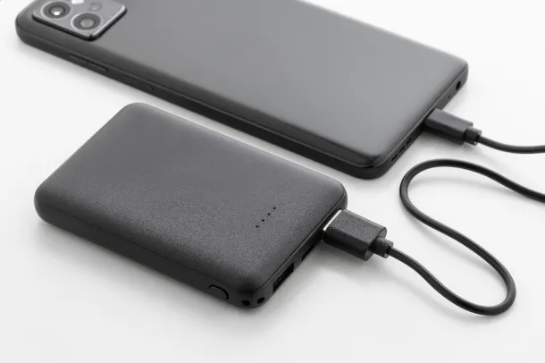 Rabobank Slim rABS prijenosna baterija, 5 000 mAh Crna