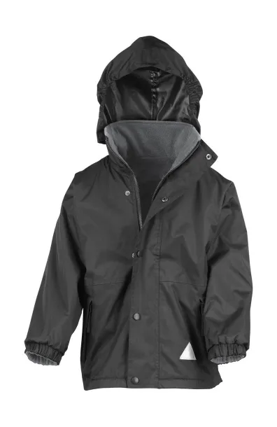  Junior Reversible Stormproof Jacket - Result Black Siva