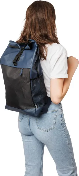  rPET polyester (600D) backpack Yani Plava