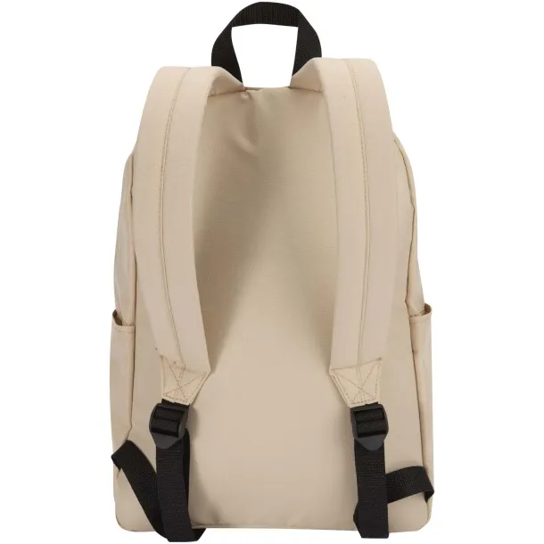 Byron 14" GRS recycled city laptop backpack 16L Oatmeal