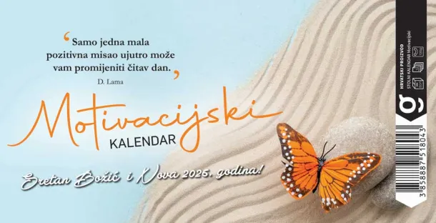  "MOTIVACIJSKI" 13 sheets, format: 20,5x14,5 cm, desk calendar, envelope, P/50 Color
