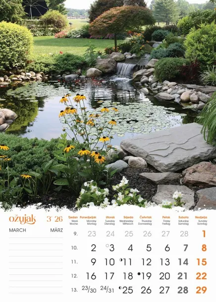  "VRTOVI" color calendar Color