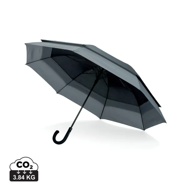  Swiss Peak AWARE™ 23" to 27" expandable umbrella - Swiss Peak Black Cool Grey 9
