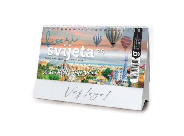  "BISERI SVIJETA" 13 list., dim: 20,5x14,5 cm, stolni kalendar, koverta, P/50 Color
