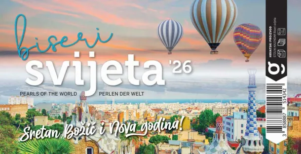  "BISERI SVIJETA" 13 sheets, format: 20,5x14,5 cm, desk calendar, envelope, P/50 Color
