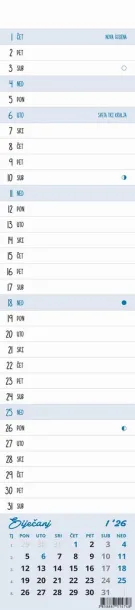  "Business narrow wall planner calendar" Color