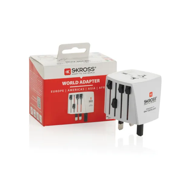 SKROSS World Travel Adapter MUV Micro - Skross White 