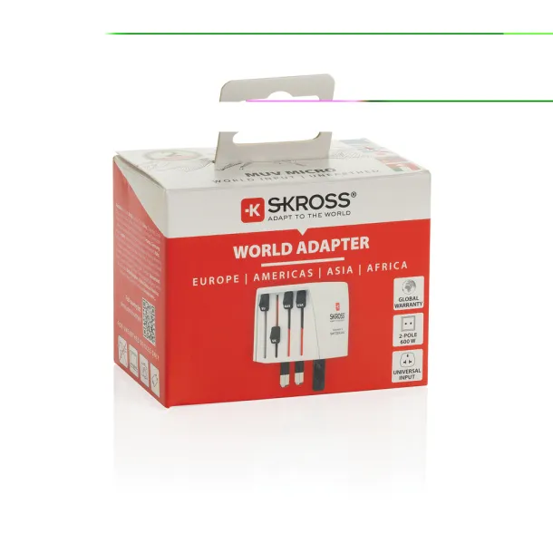 SKROSS World Travel Adapter MUV Micro - Skross White 