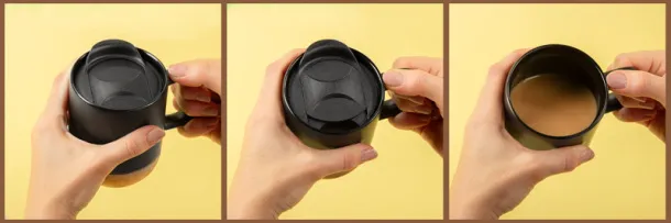 SOFTEL šalica, 300 ml czarny