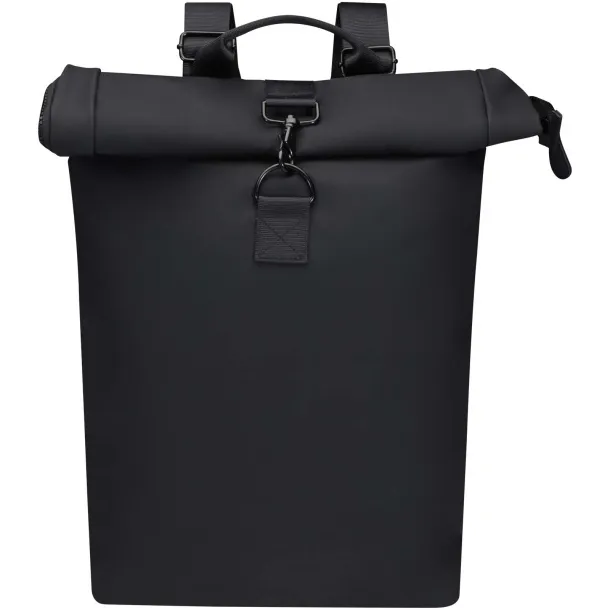 Turner 15.6" GRS recycled roll-top laptop backpack 12L Solid black