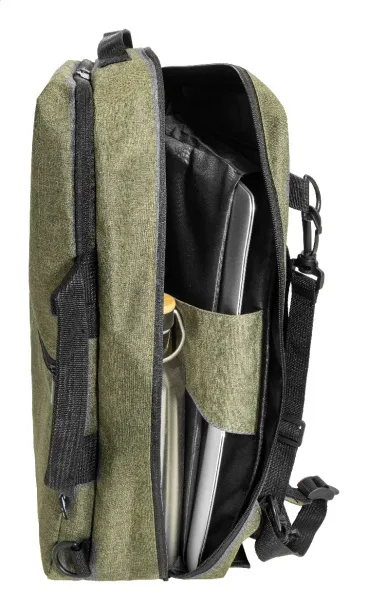 Walton RPET ruksak za dokumente, 15" Zelena