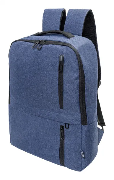 Lauder RPET ruksak, 15" Tamno plava