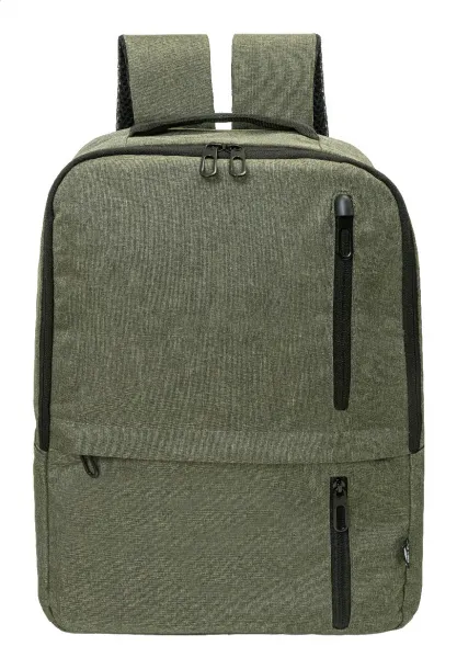 Lauder RPET ruksak, 15" Zelena