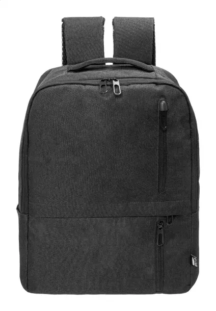 Lauder RPET ruksak, 15" Crna