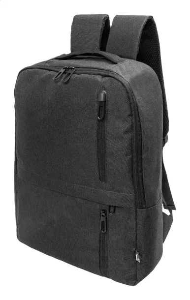 Lauder RPET ruksak, 15" Crna