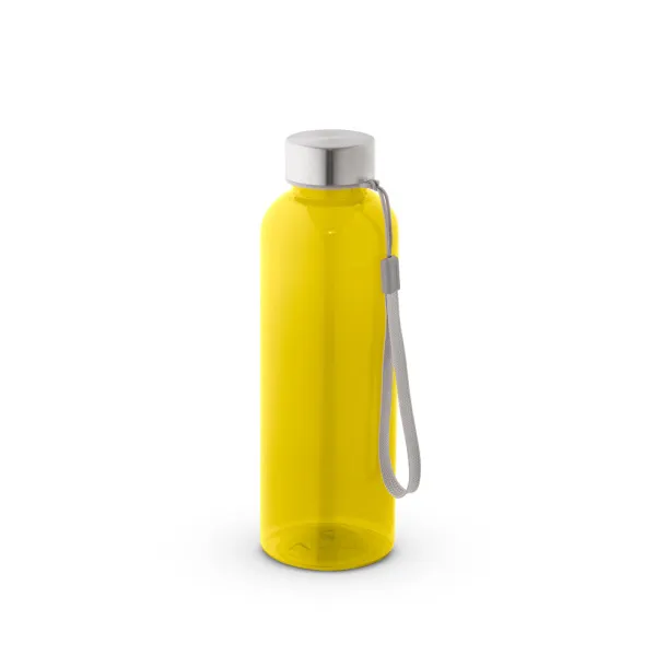 ENDERS M 100% rPET bottle with glossy translucent finish 600 mL Yellow
