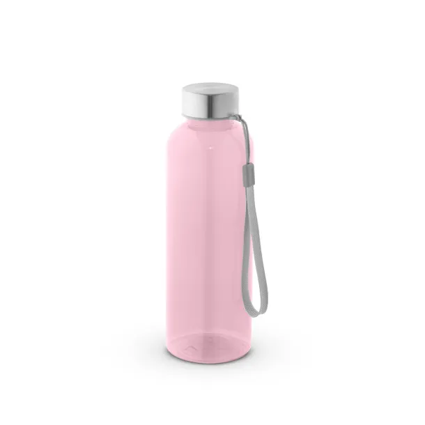 ENDERS M 100% rPET bottle with glossy translucent finish 600 mL Light pink