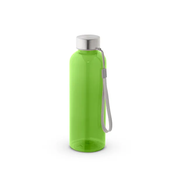 ENDERS M 100% rPET bottle with glossy translucent finish 600 mL Light green