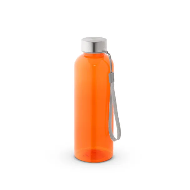 ENDERS M 100% rPET bottle with glossy translucent finish 600 mL Orange