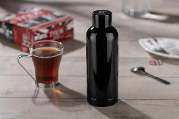 CELIKA termo boca s termometrom, 500 ml BLACK