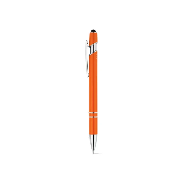 NEIL Ballpoint pen with recycled aluminium (100% rAL) body and touch tip Orange
