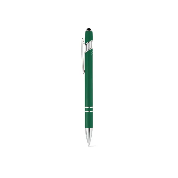 NEIL Ballpoint pen with recycled aluminium (100% rAL) body and touch tip Dark green