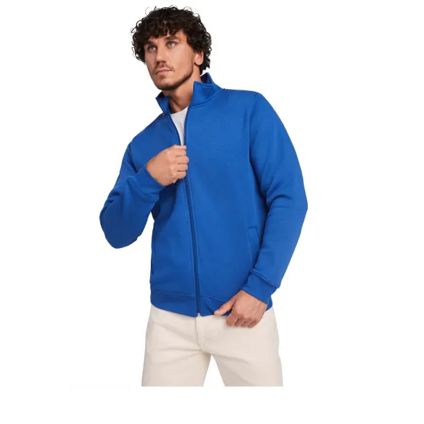 Ulan unisex pulover s patentnim zatvaračem, 280 g/m² - Roly Zelena
