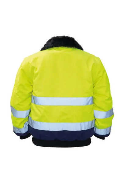  4 u 1 pilotska jakna - Korntex Hi-Vis Yellow Navy