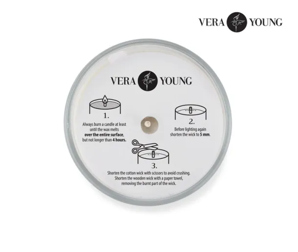  Soybean wax candle 170g - Plum & Patchouli - Prozirna