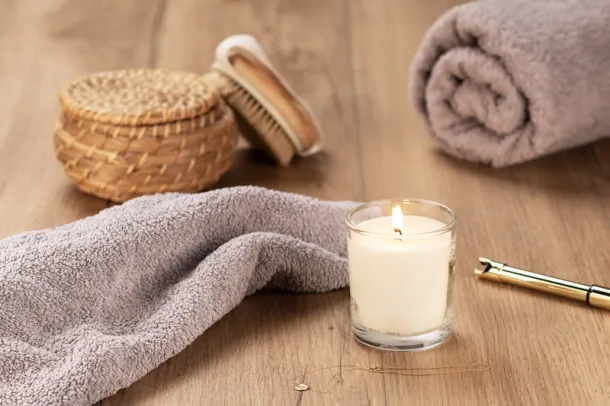  Soybean wax candle 170g - Plum & Patchouli - Prozirna