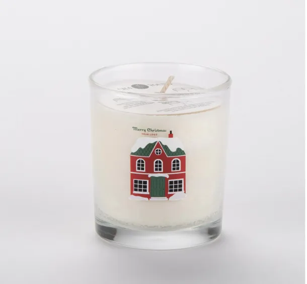  svijeća od sojinog voska 170g - šljiva i pačuli Prozirna