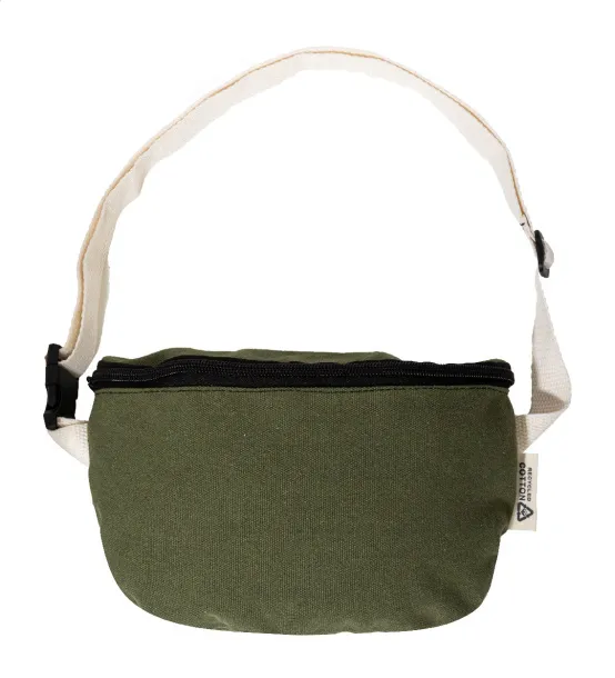 Rekan Hip recycled canvas waist bag Green